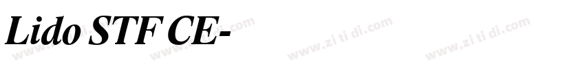 Lido STF CE字体转换
